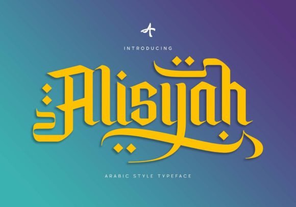 Alisyah: The Elegant Islamic Display Font for Crafters