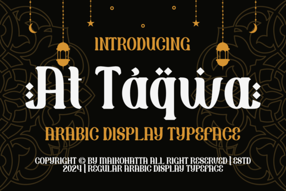 At Taqwa: The Elegant Arabic-Style Display Font
