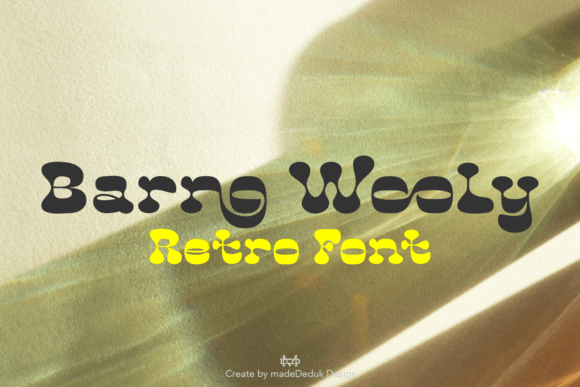 Barno Wooly: The Retro Display Typeface for Viral Campaigns