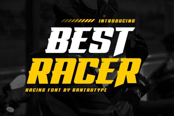 Best Racer: The Bold Display Font for High-Energy Craft Projects