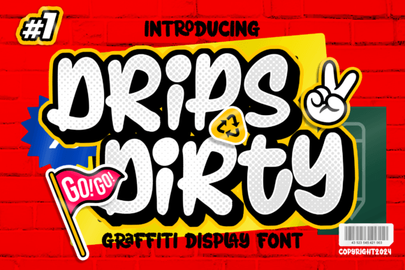 Drips Dirty: The Urban Display Font for Street-Style Branding