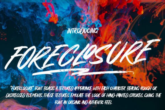 Foreclosure: A Textured Display Font for Editorial Design