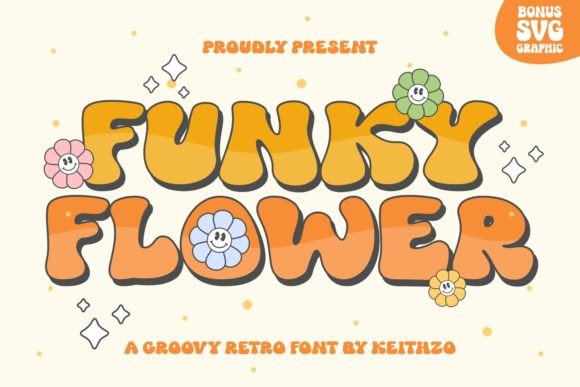 Funky Flower: The Quirky Display Font for Joyful Web Experiences