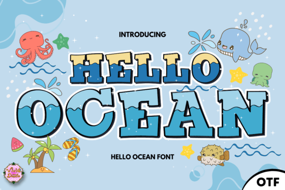Hello Ocean: The Premium Display Font for Summer Campaigns