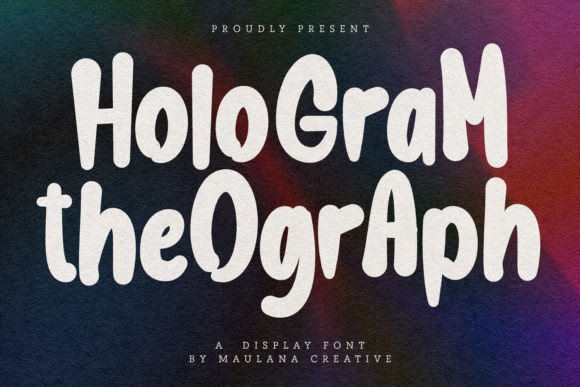 Hologram Theograph: The Sweet Display Typeface for Scroll-Stopping Campaigns