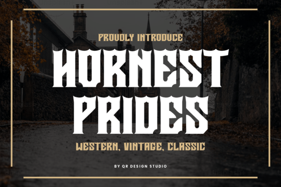 Hornest Prides: A Rugged Western Typeface for Bold Branding