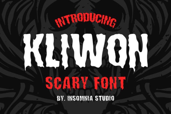 Kliwon Scary: The Perfect Creepy Display Font for Halloween Crafts