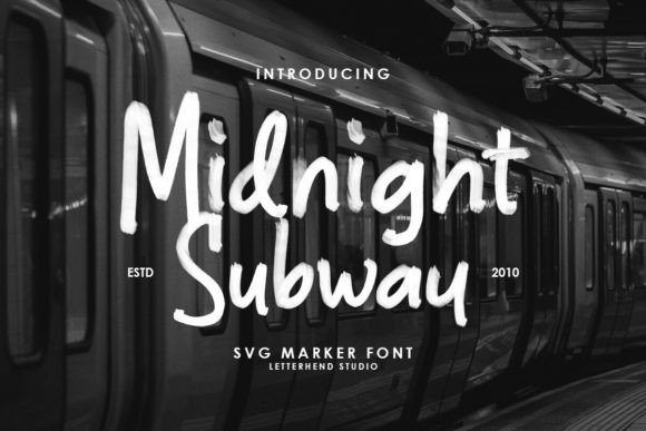 Midnight Subway: A Marker-Style Display Typeface for Bold Branding