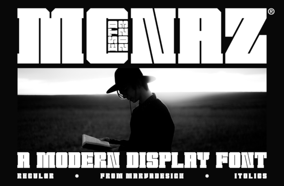 Monaz: A Bold Display Font for Authentic Brand Identity