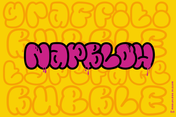 Napblow: The 90s Hip Hop Bubble Font for Bold Brand Identity