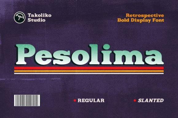 Pesolima: The Retro Bold Display Font for High-Impact Campaigns