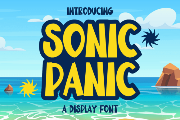 Sonic Panic: The Bold Display Font for Joyful Branding