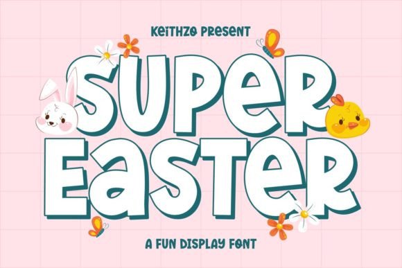 Super Easter: A Joyful Display Font for Creative Makers