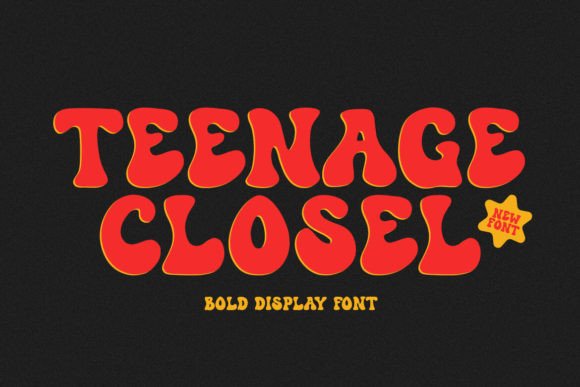 Teenage Closel: The Bold Display Font for Retro Campaigns