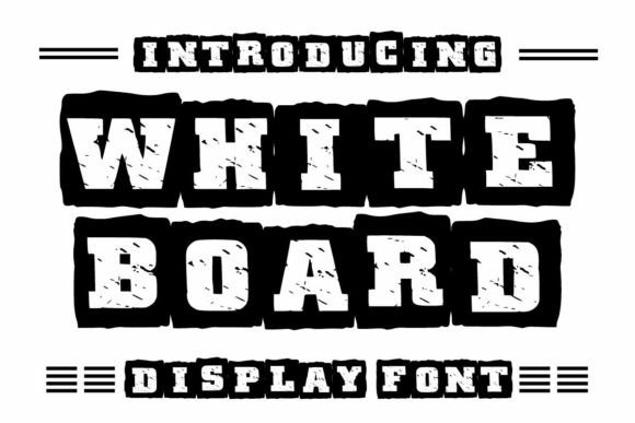 White Board: A Sporty Display Font for Youthful Branding