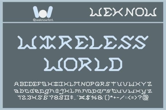 Wireless World: The Futuristic Typeface for Bold Branding